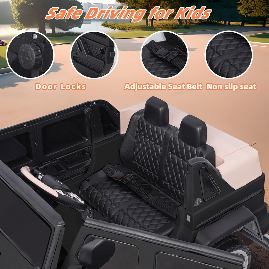 24V Ride on Car with Remote Control for Kids Mercedes Benz Ride on Car Toy for Boys and Girls 3-6 Years Old, Electric Vehicle, Bluetooth, LED Light, White