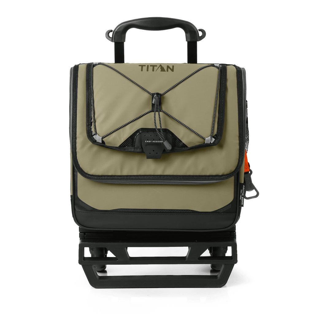 Arctic Zone® Titan Deep Freeze® 60(50+10) Can/40 Quart Wheeled Cooler - Process Blue