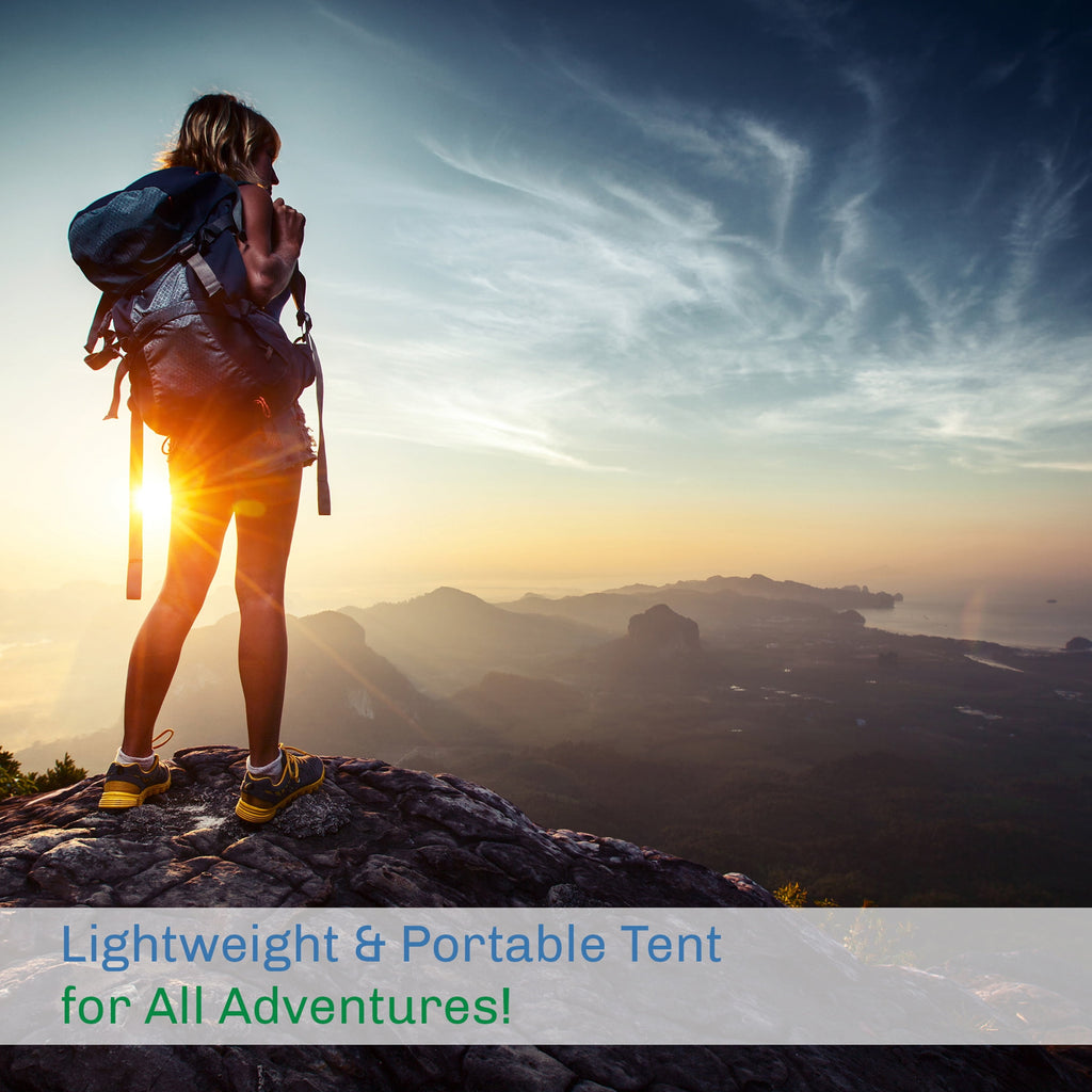 2-Person Dome Tent- Rain Fly & Carry Bag- Easy Set Up-Great for Camping Backpacking Hiking & Outdoor Music Festivals by Wakeman Outdoors (Yellow)