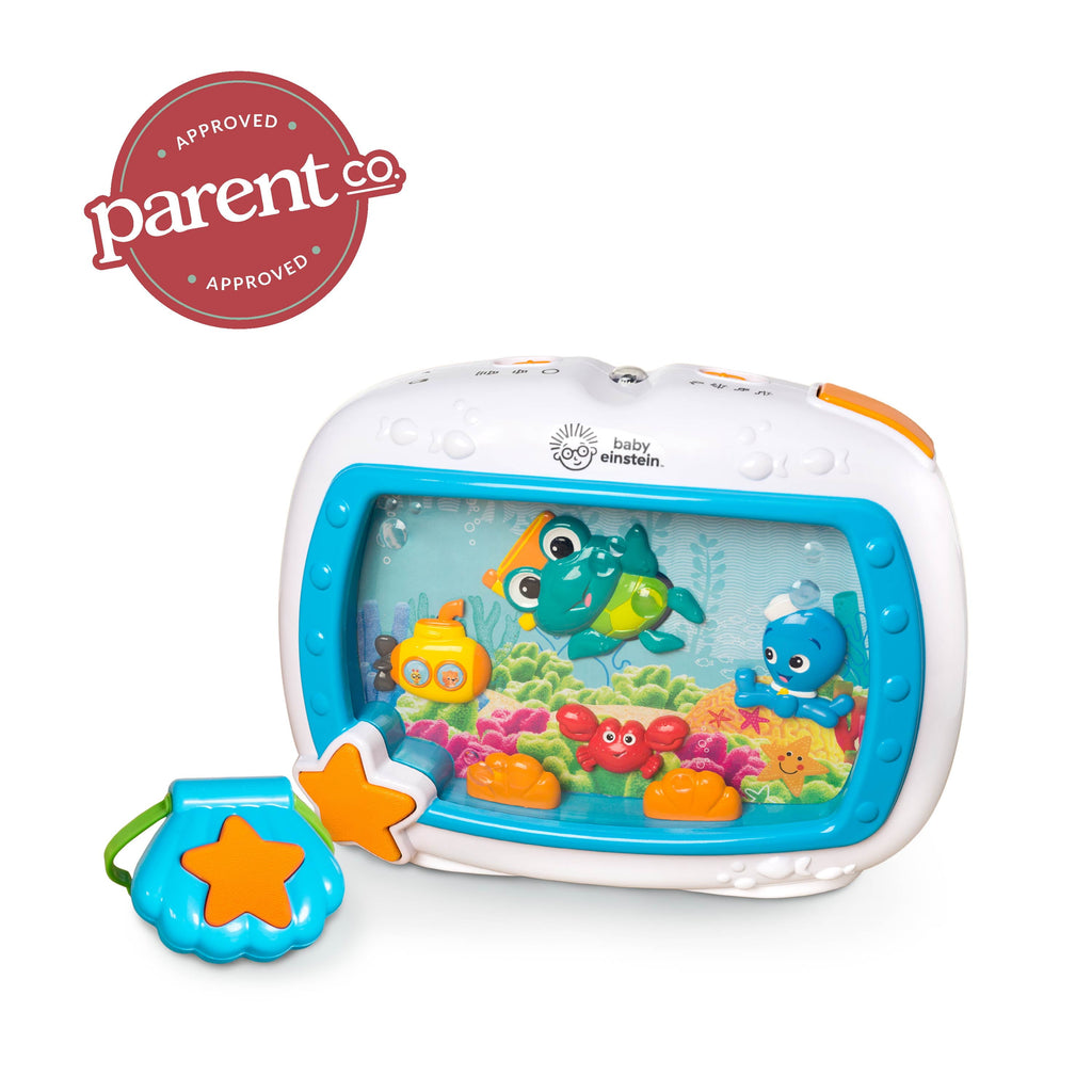 Baby Einstein Sea Dreams Soother Baby Sleep Sound Machine with Remote, Multicolor