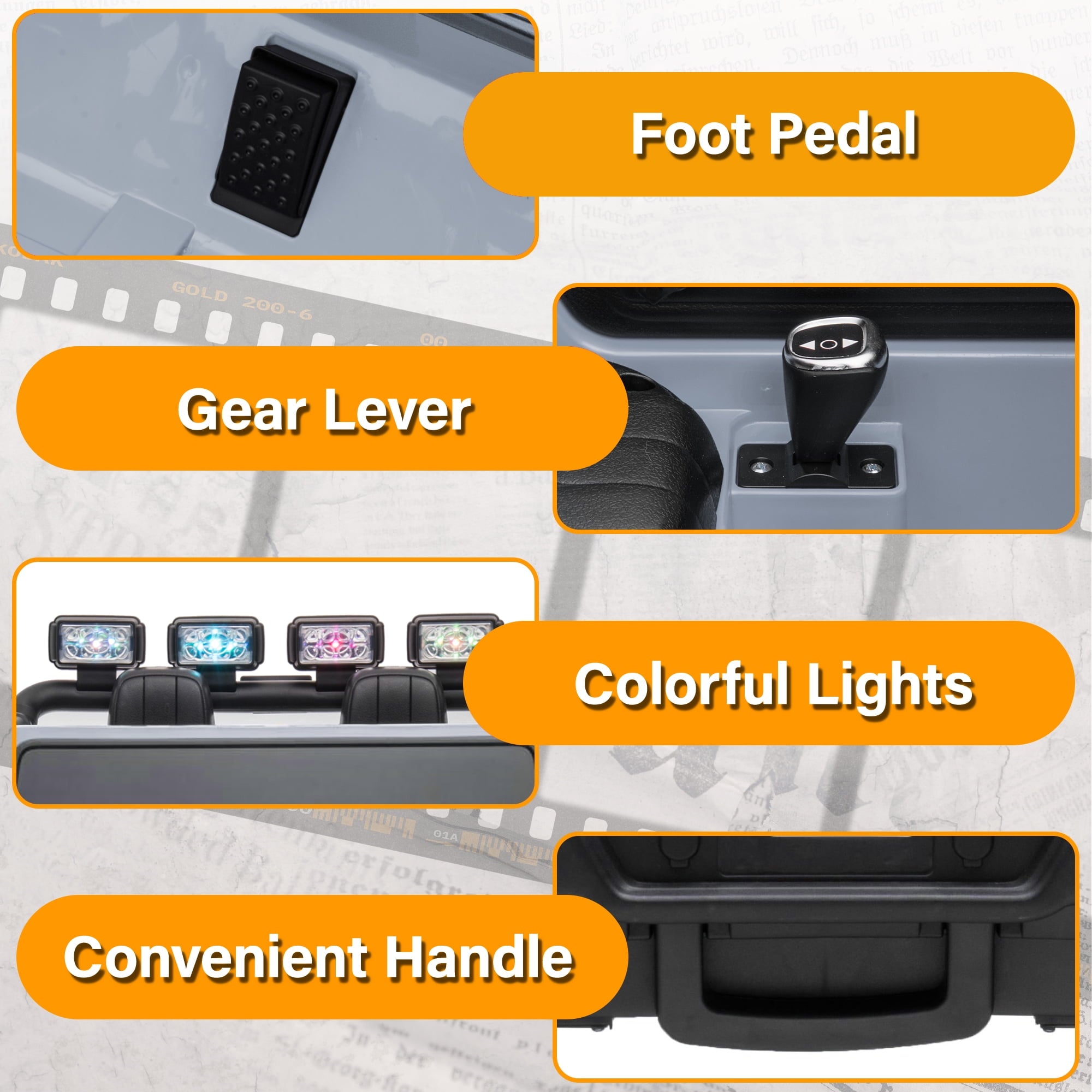 2 Seater 24V Ride on Car, Licensed Toyota Land Cruiser FJ40 Electric Truck with Remote Control, 4x80W Engine, Battery Powered Kid Car to Drive for Boy Girl, White