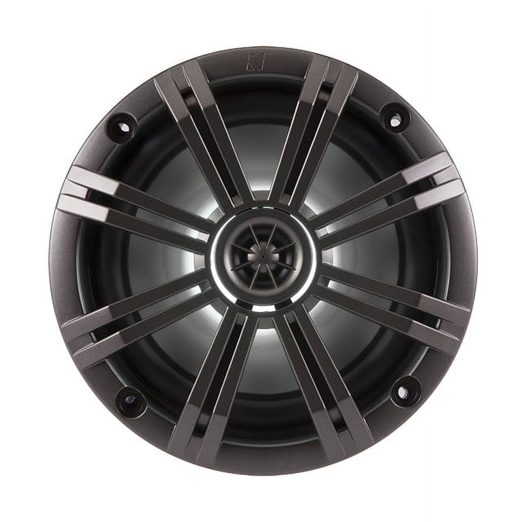 2) New Kicker 41KM654LCW 6.5" 195W LED Marine Audio Coaxial Speakers Stereo KM65