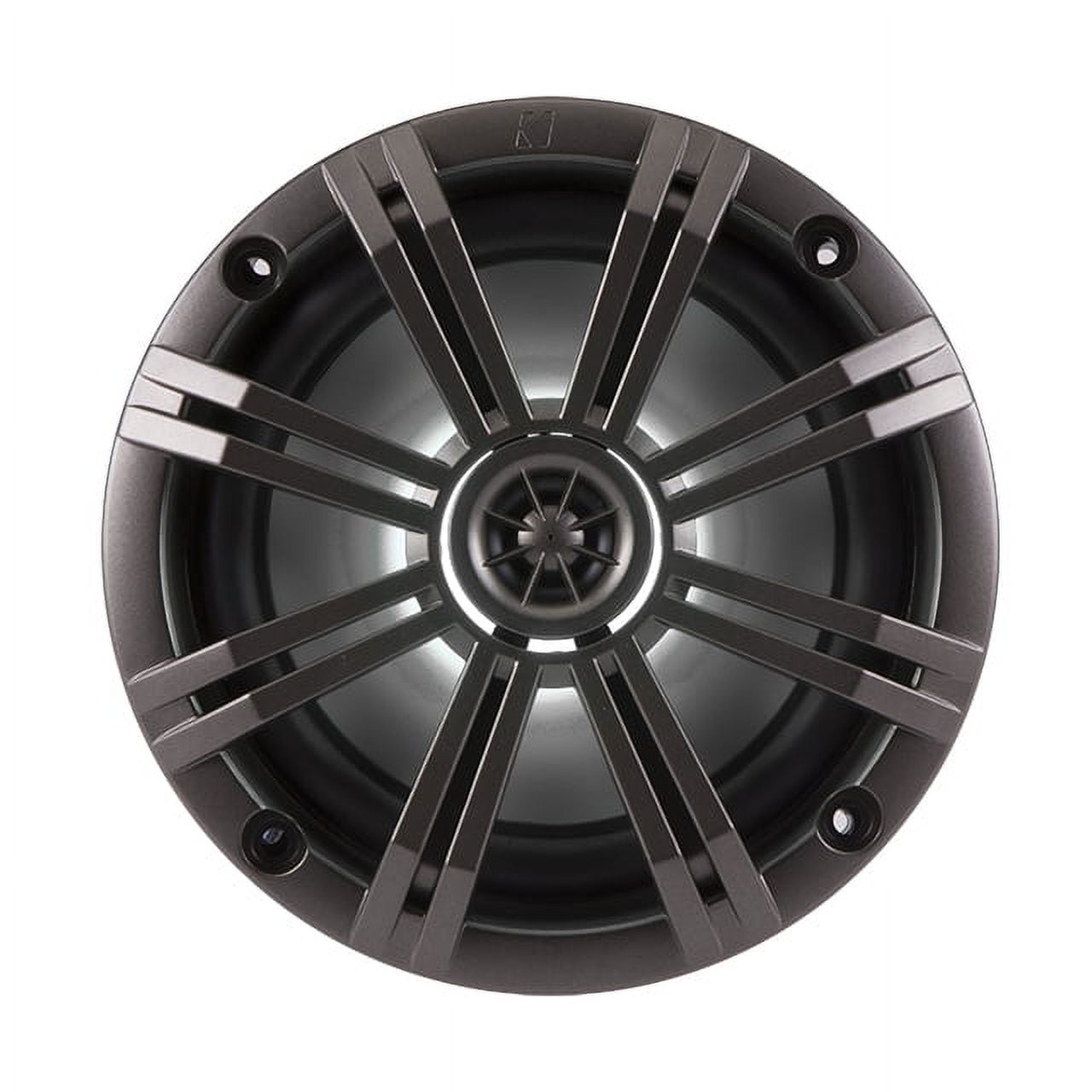 2) New Kicker 41KM654LCW 6.5" 195W LED Marine Audio Coaxial Speakers Stereo KM65