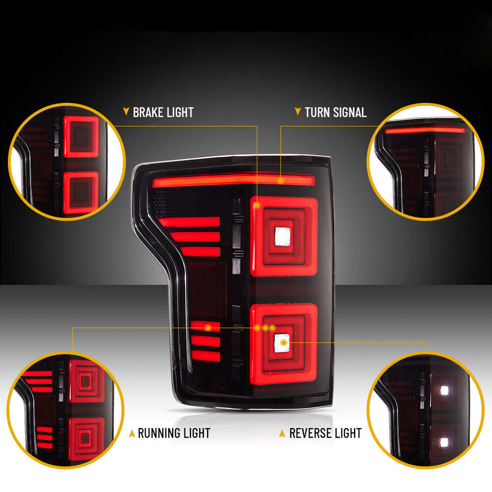 2015-2020 Ford F150 LED Tail Lights Assembly