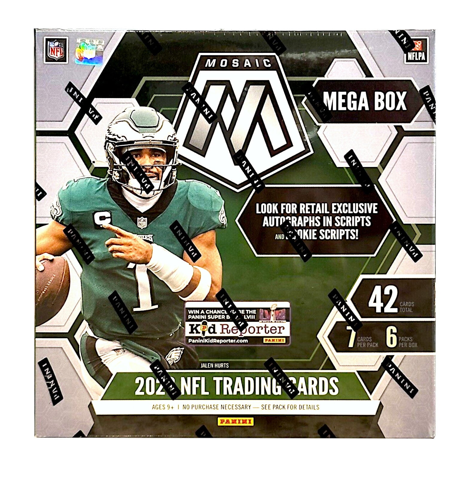 2023 Panini Mosaic NFL Football Trading Cards Mega Box