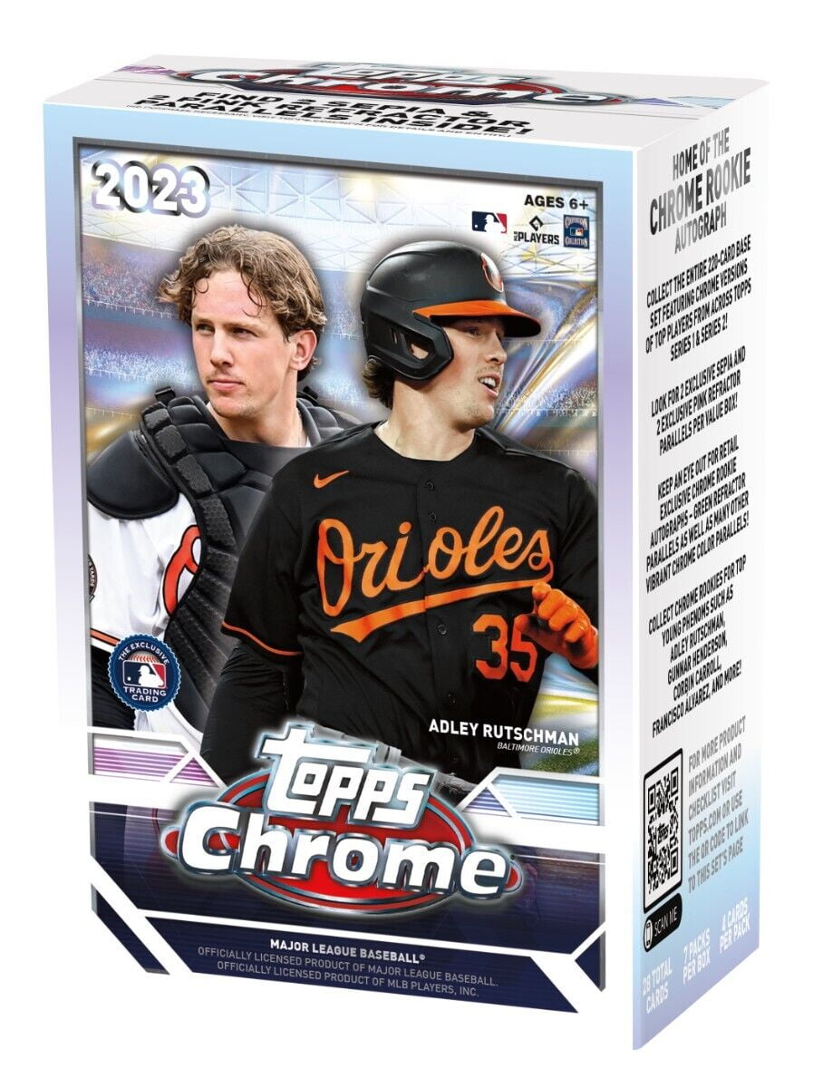 2023 Topps Chrome Baseball Value Box - 7 Packs Per Box(Trading Cards)