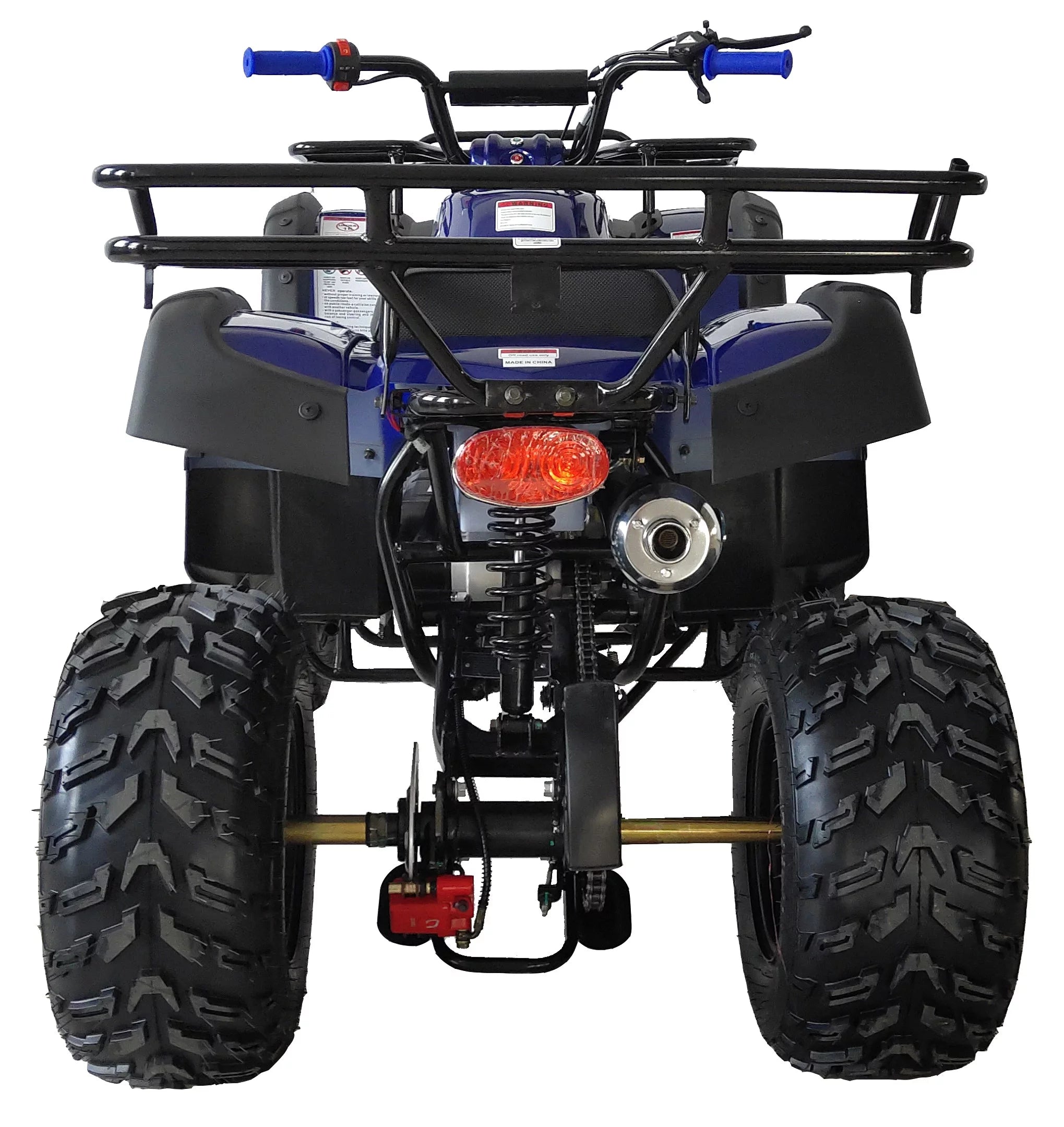 200 ATV Utility Quad Big Youth ATV Full Size ATV Automatic-Blue
