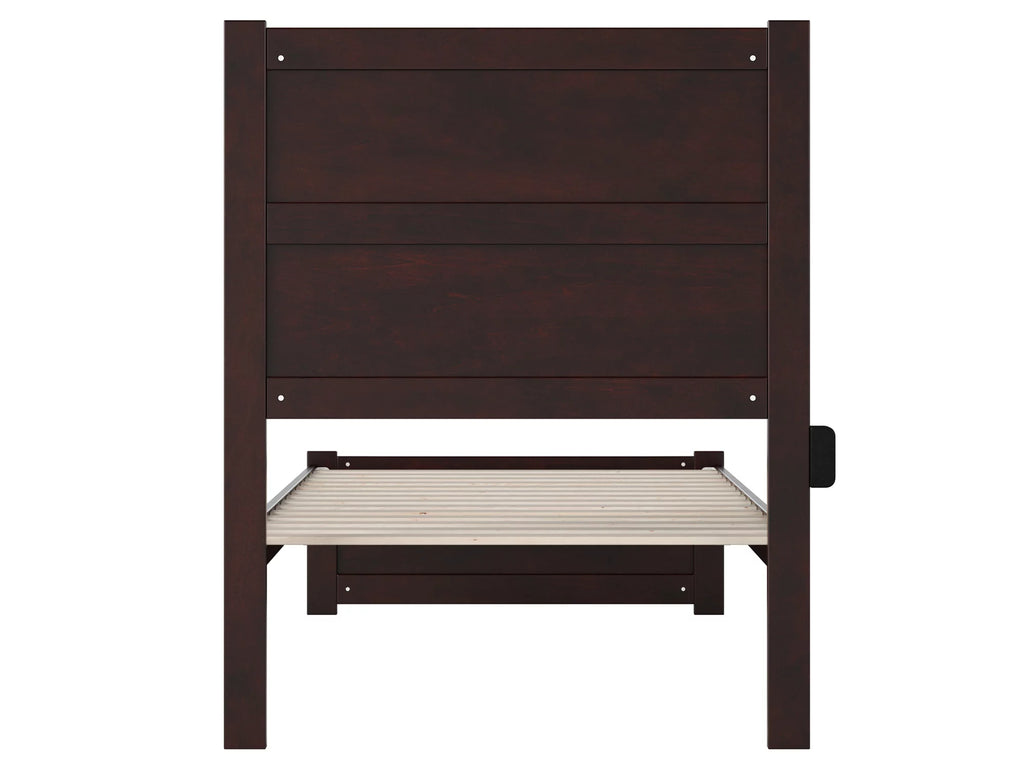 AFI NoHo 14" Twin XL Wood Platform Bed with Modern Panel Headboard & Footboard, Espresso