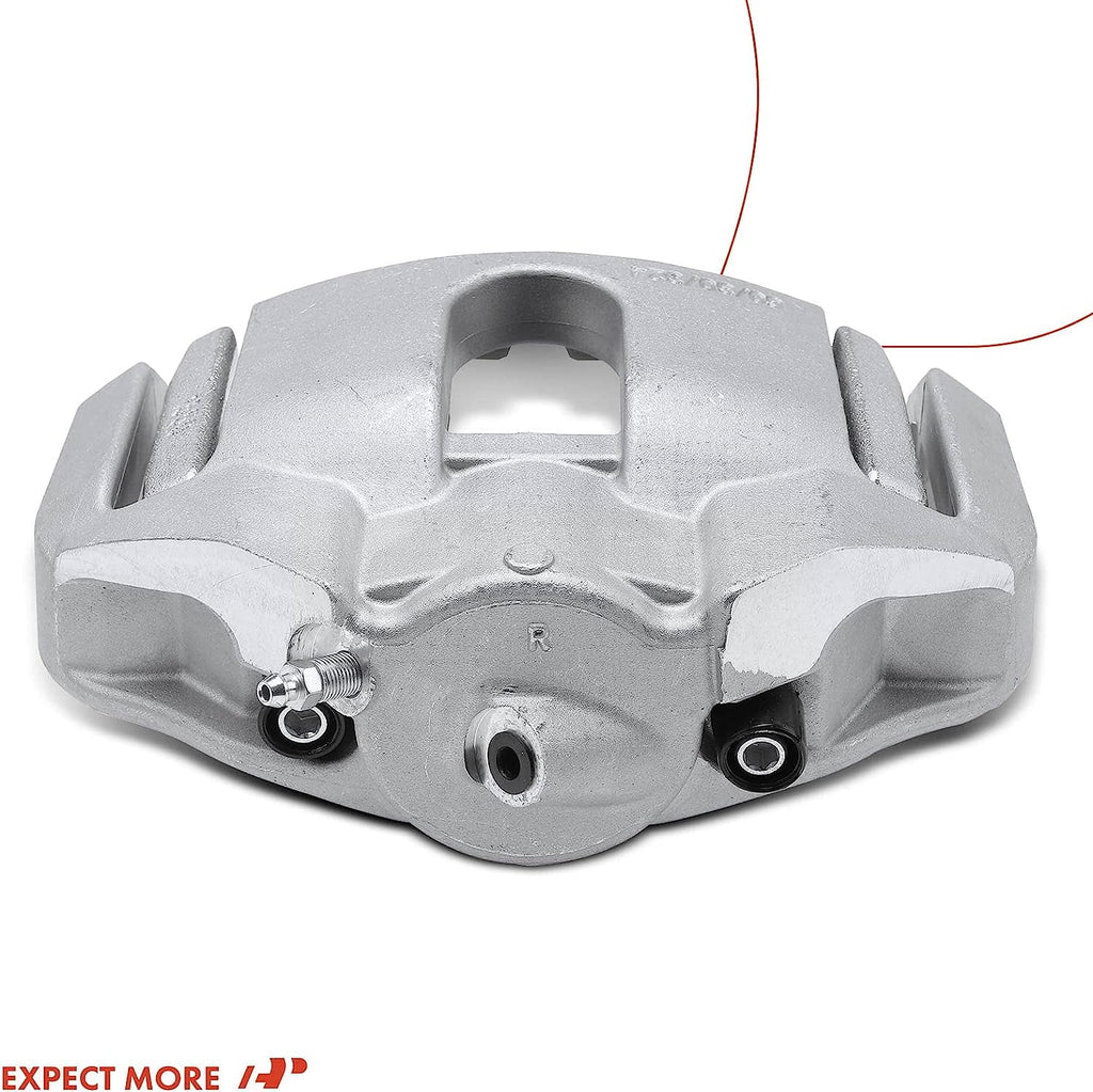 A-Premium Disc Brake Caliper Assembly with Bracket Compatible with BMW 525i 2004-2006, 528i 2008-2010, 530i 2004-2007 - Front Right Passenger