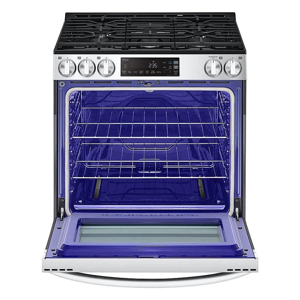 30 Inch Slide-In Gas Smart Range with 5 Sealed Burners, 5.8 cu. ft. Oven Capacity,