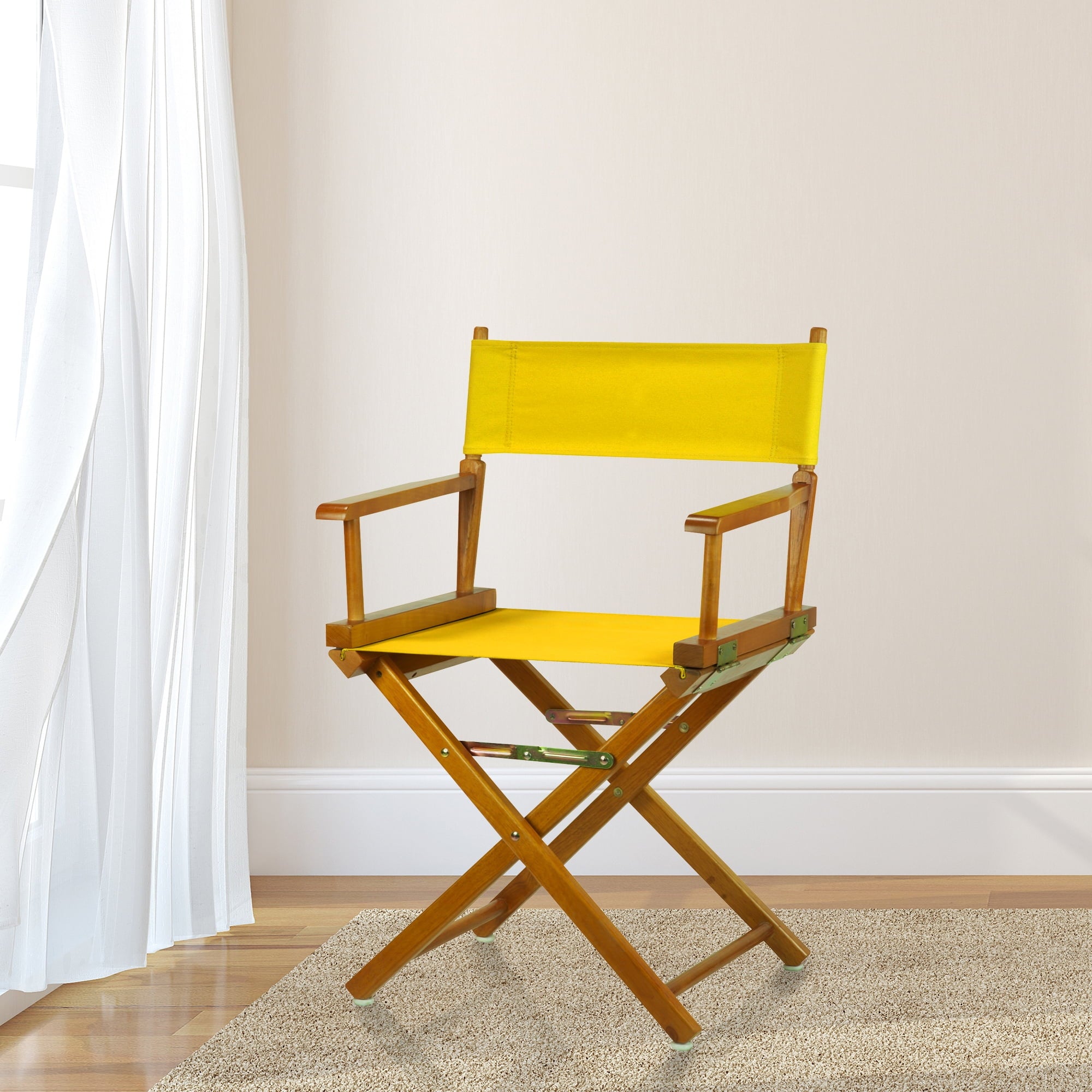 "18" Director's Chair Honey Oak Frame-Magenta Canvas"