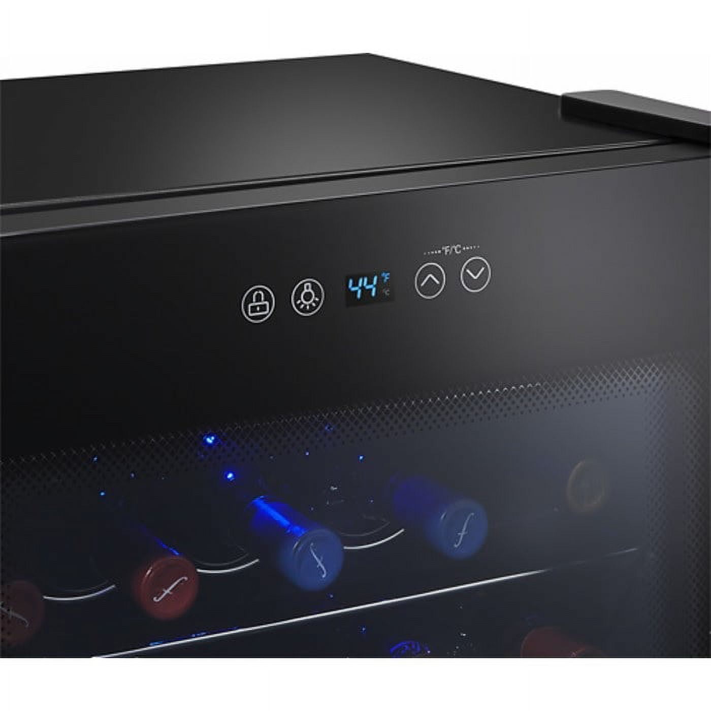 Arctic King Premium 34-Bottle Standard Wine Cooler, Glass Door, AWCA034ADB