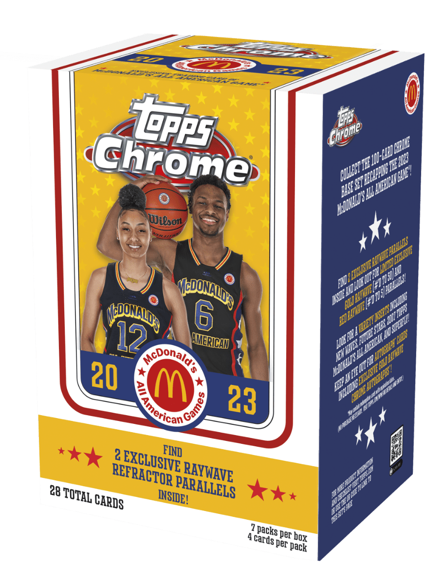 23 Topps Chrome Trading Cards McDonald's All American Blaster Box