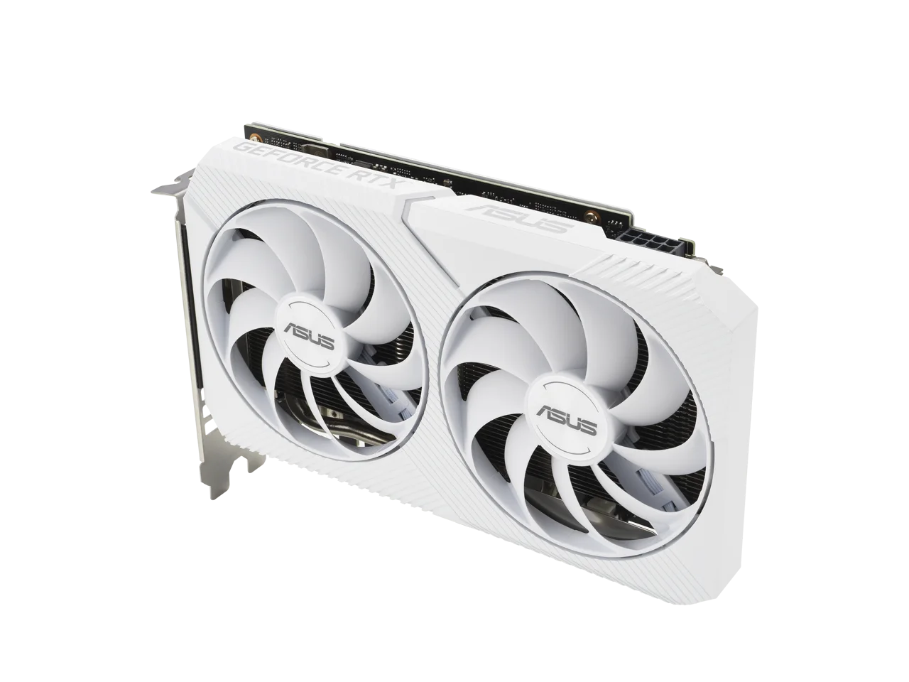 ASUS Dual GeForce RTX 3060 White OC Edition 12GB GDDR6 (PCIe 4.0, 12GB GDDR6, HDMI 2.1, DisplayPort 1.4a, 2-slot design, Axial-tech fan design, 0dB technology) DUAL-RTX3060-O12G-WHITE