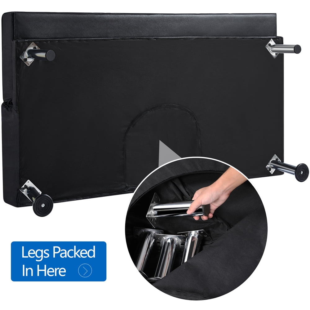 Alden Design Modern Fabric Convertible Futon with USB, Blue