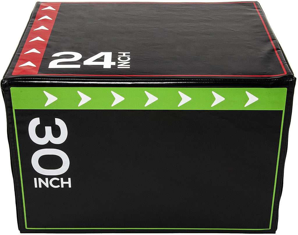 BalanceFrom 3 in 1 - 20"x24"x30" Foam Plyometric Box Jumping Exercise, 16-Pound