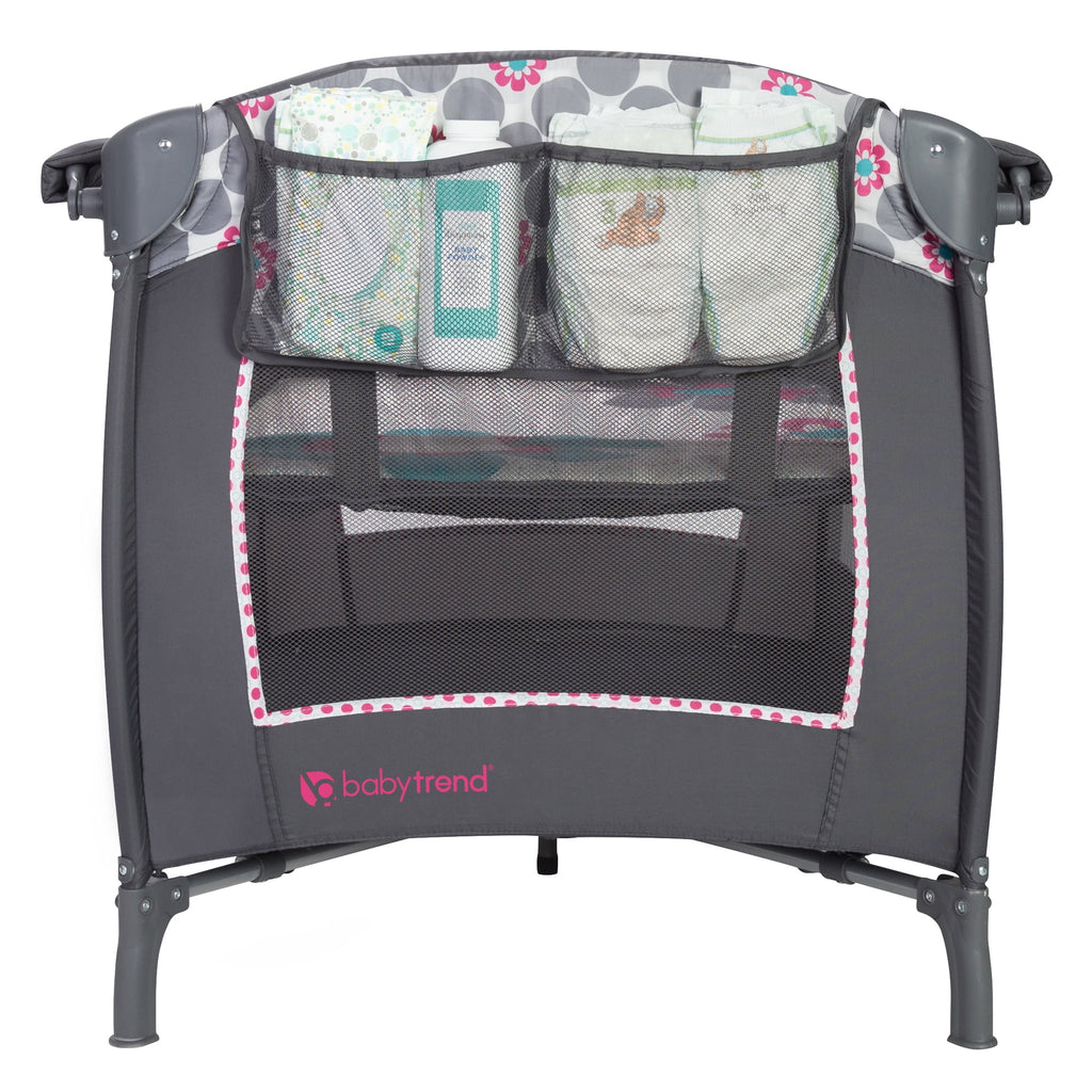 Baby Trend Lil Snooze Deluxe II Nursery Center Playard - Forest Party Gray
