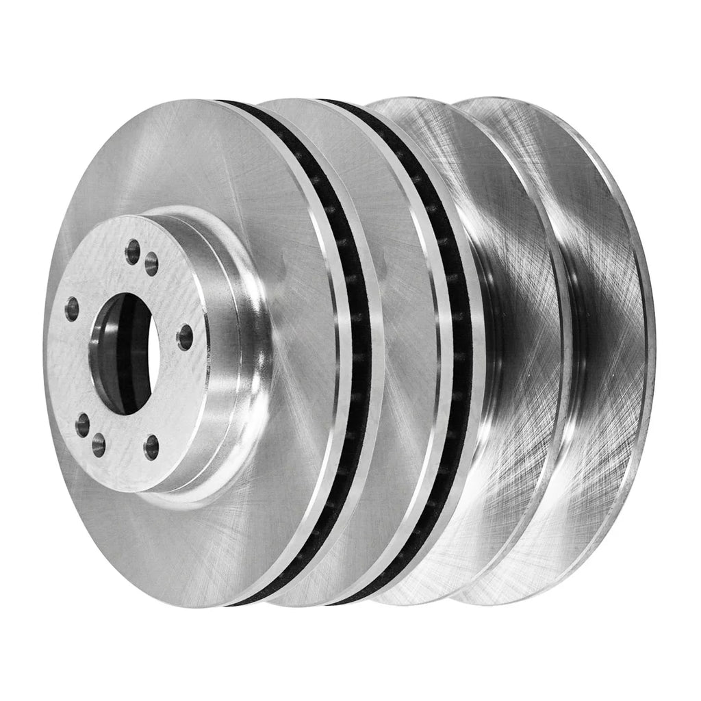 AutoShack Front and Rear Brake Rotors Set of 4 Replacement for 2007 2008 2009 2010 Hyundai Elantra 2.0L FWD R41455R41454