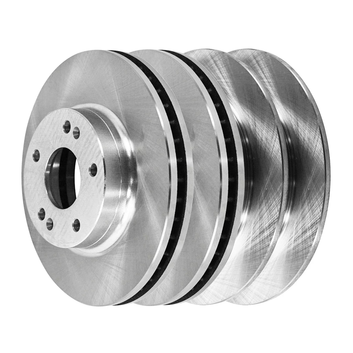 AutoShack Front and Rear Brake Rotors Set of 4 Replacement for 2007 2008 2009 2010 Hyundai Elantra 2.0L FWD R41455R41454