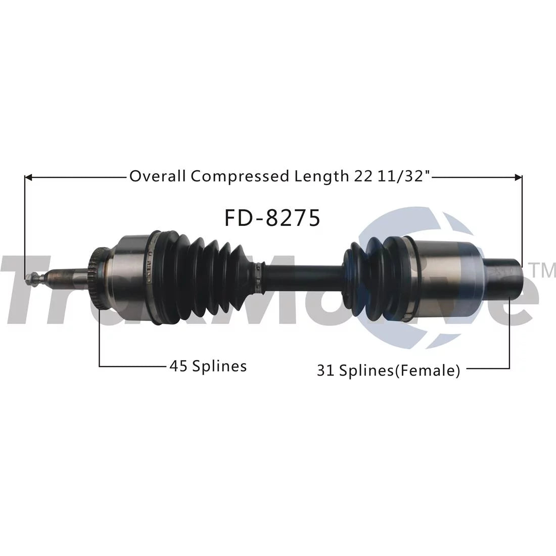 2PCS TrakMotive Front Left Front Right CV Axle Shaft For Ford F-150 2015-2018