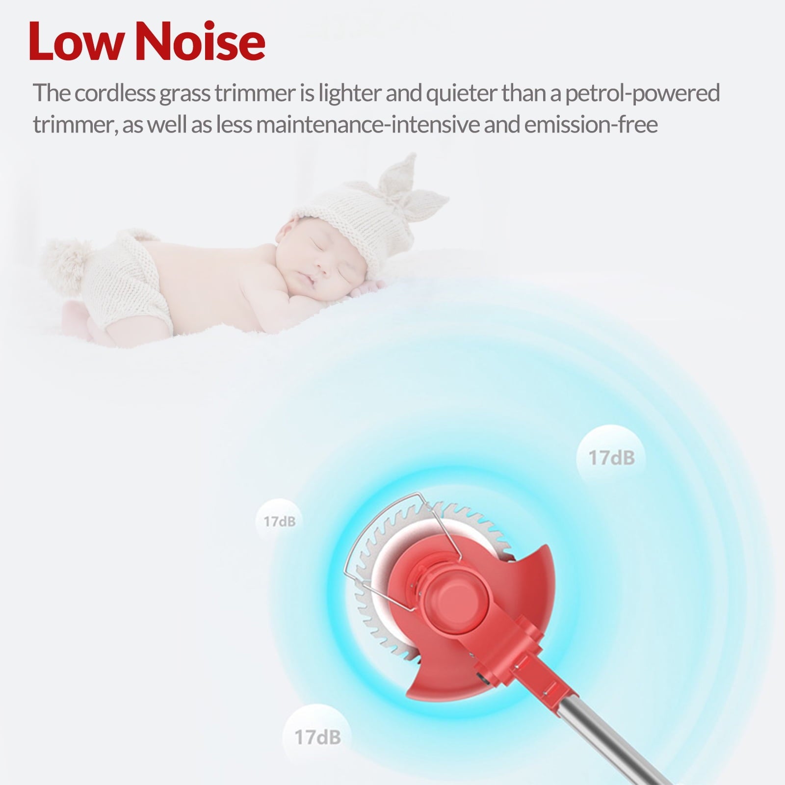 24V 800W Electric Grass Trimmer Cordless With Brushless Electric Machine, Battery Weed Eater, Electric Weed Wacker, Lawn Mower Cordless Pruning Cutter Weed Wacker Garden Trimming Tool
