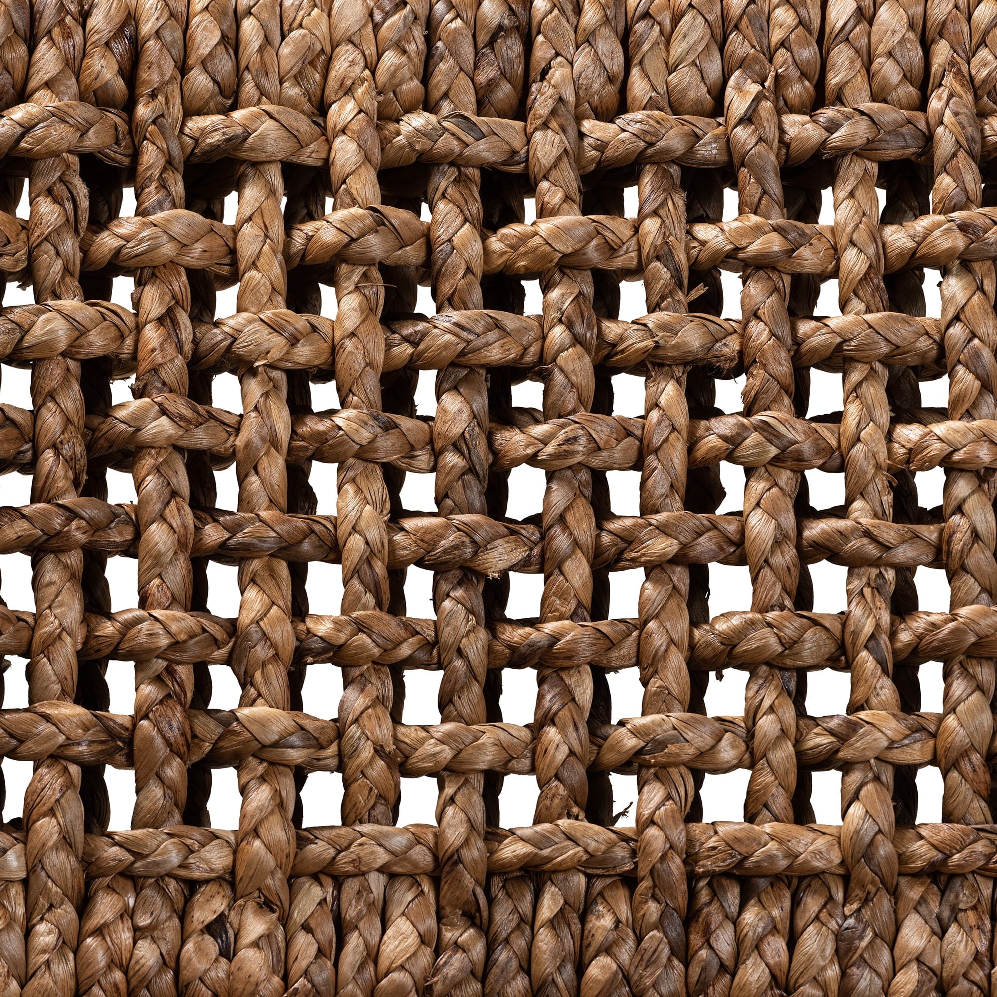 bali & pari Alise Mahogany wood and Seagrass BOHO Counter Stool, Natural Brown