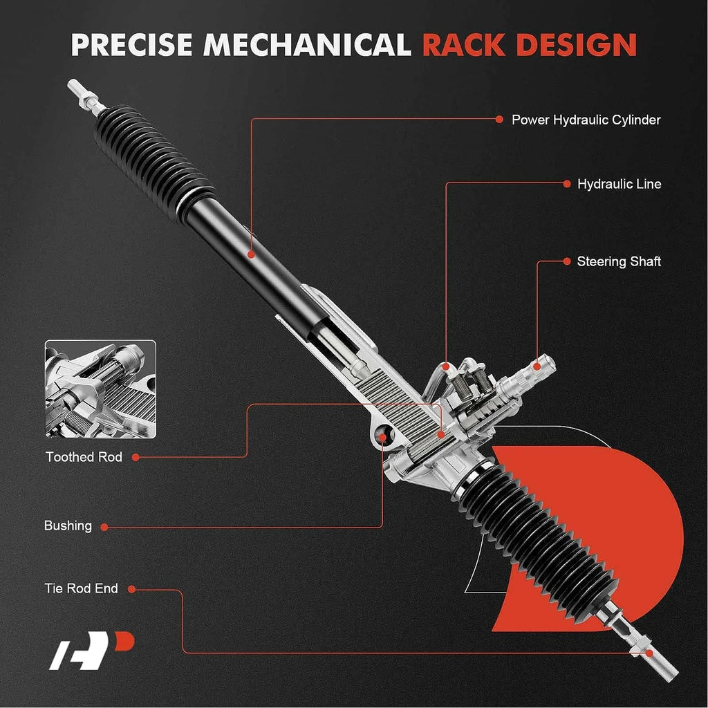 A-Premium Power Steering Rack and Pinion Assembly Compatible with Nissan Altima 2002-2006 with Inner Tie Rods