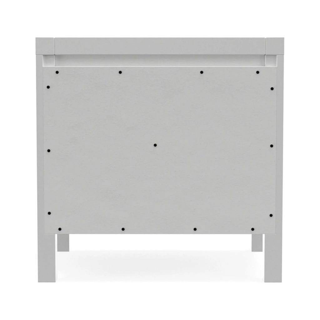 Alpine Furniture Carmel Wood 2 Drawer Nightstand in White