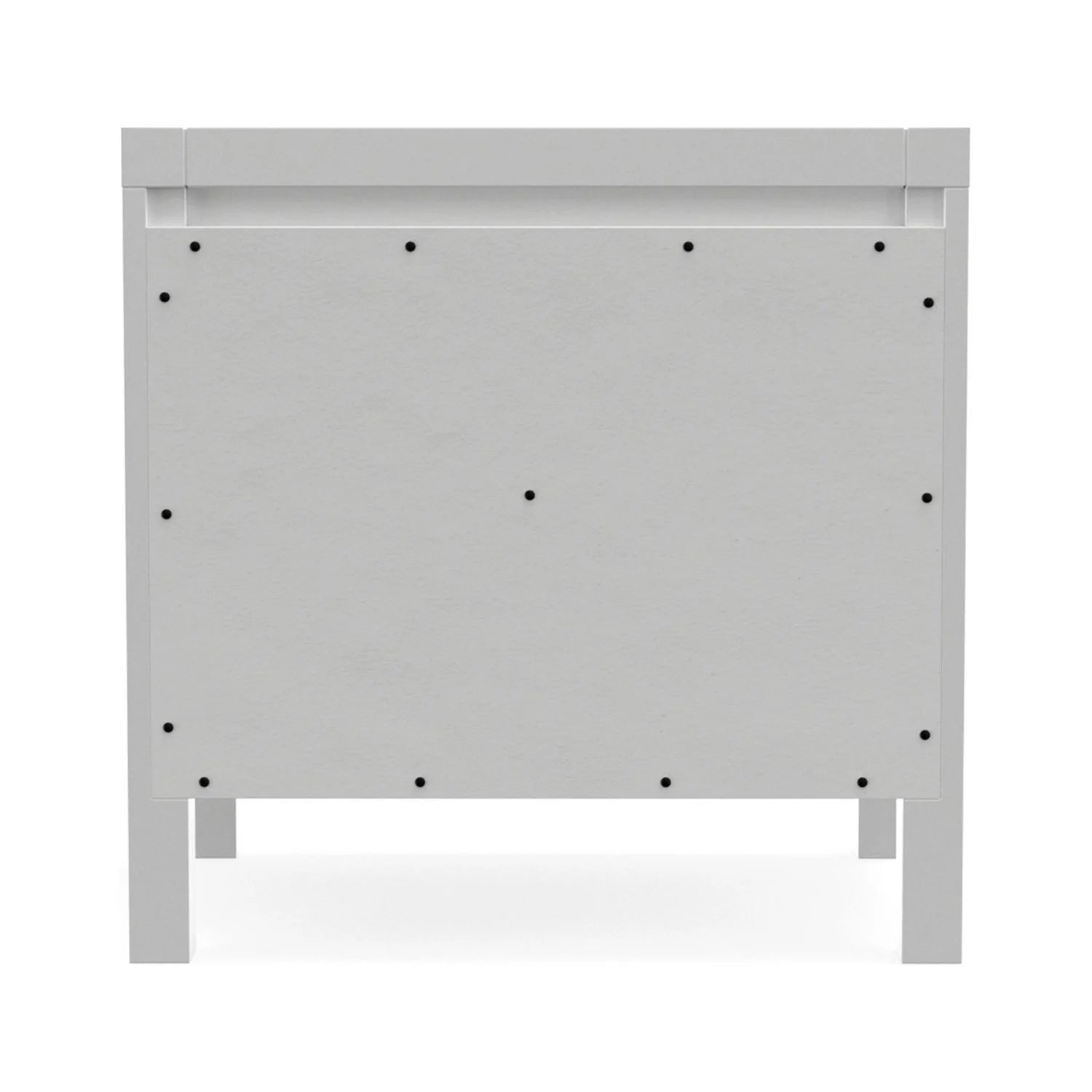 Alpine Furniture Carmel Wood 2 Drawer Nightstand in White