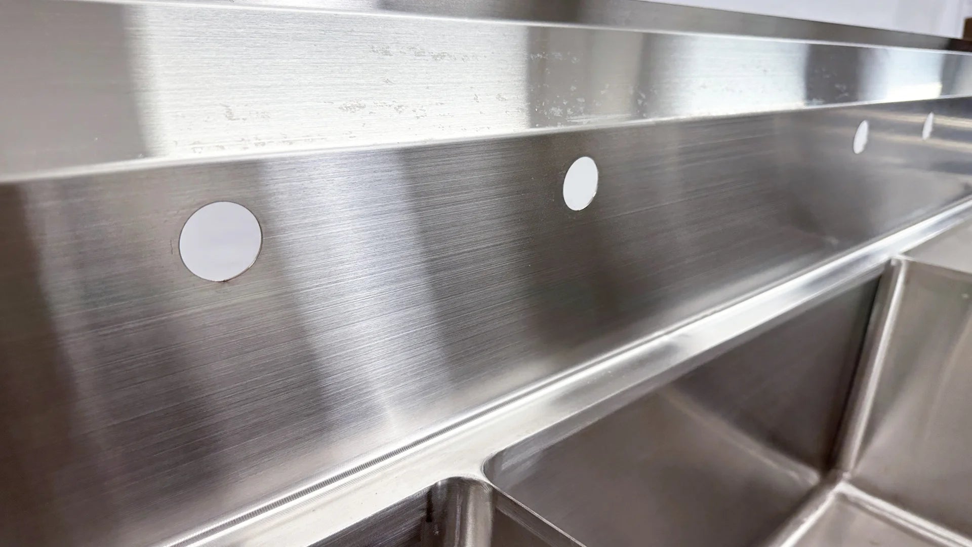 120 in. Stainless Steel 3 Compartment Sink, Freestanding Commercial Sink, NSF Certified