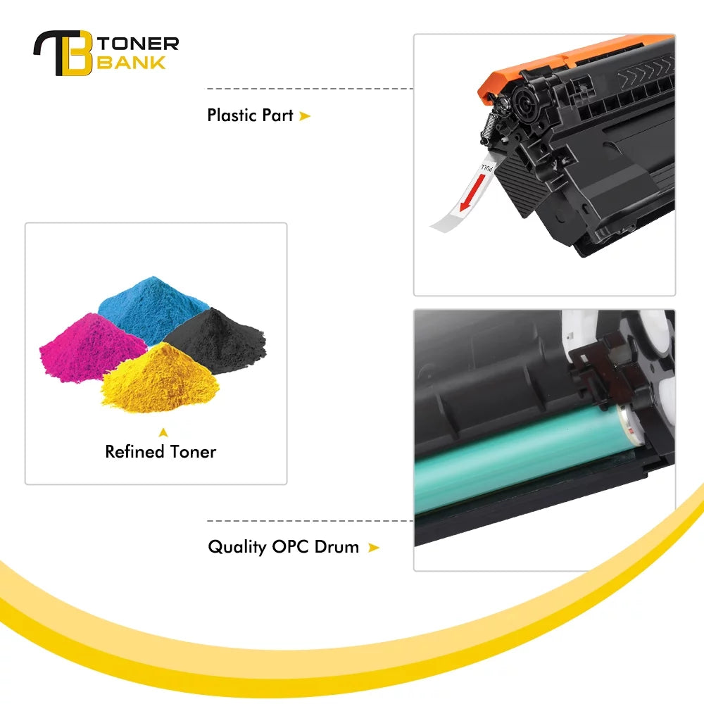 655A Toner Cartridge 5-Pack Compatible for HP 655A CF450A CF451A CF452A CF453A Color LaserJet Enterprise M652dn M653dn M653dh M653x MFP-M681dh M681f Flow MFP M681z M682z Printer