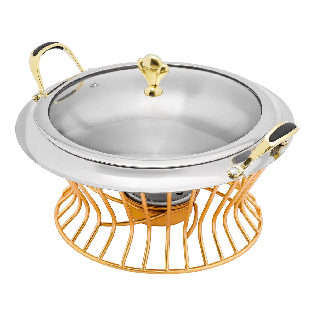 2L Non-stick Chafing Dish Food Warmer Surface Buffet Warmers Adjustable Fire Chafing Dish Food Warmer