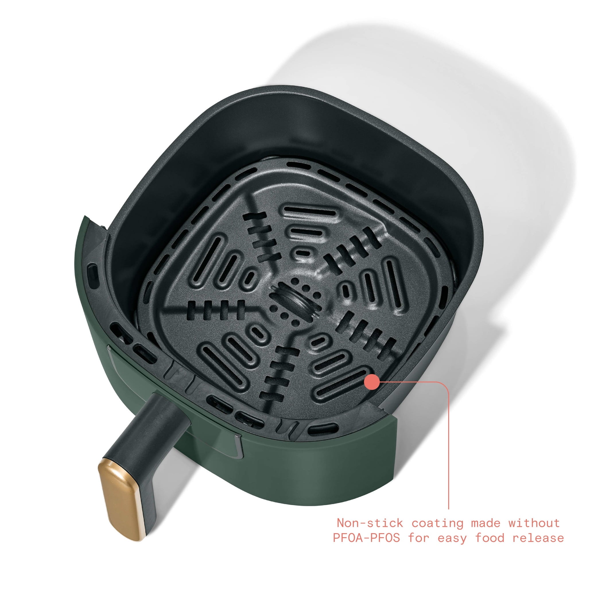 Beautiful 3 Qt Air Fryer with TurboCrisp Technology, White Icing by Drew Barrymore