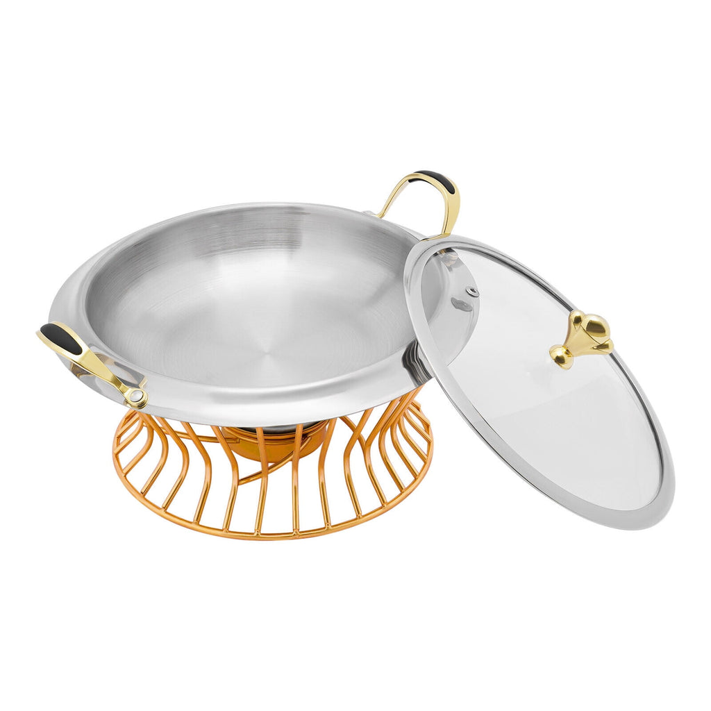 2L Non-stick Chafing Dish Food Warmer Surface Buffet Warmers Adjustable Fire Chafing Dish Food Warmer