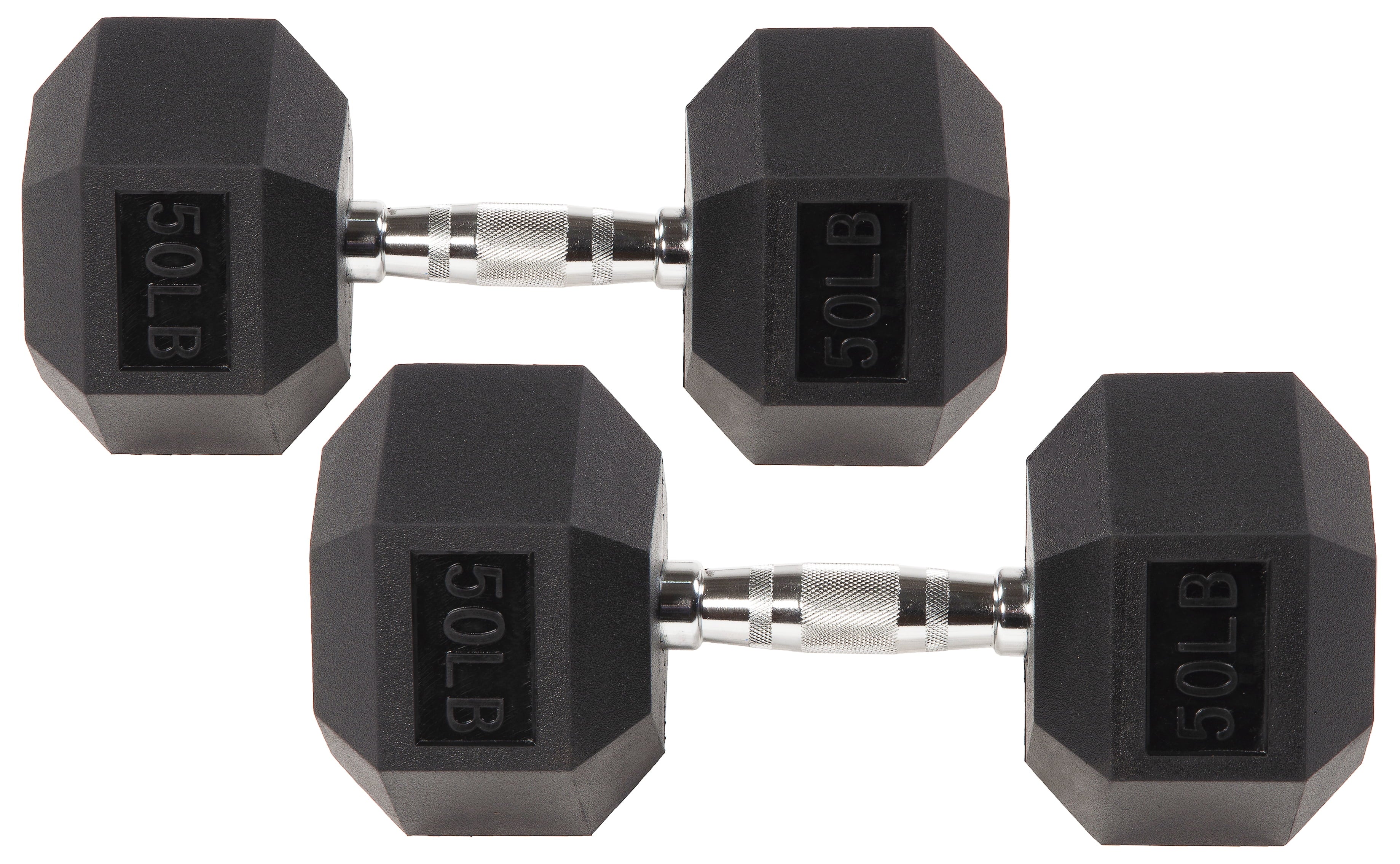 BalanceFrom Rubber Encased Hex Dumbbells, 20 Lbs. Pair