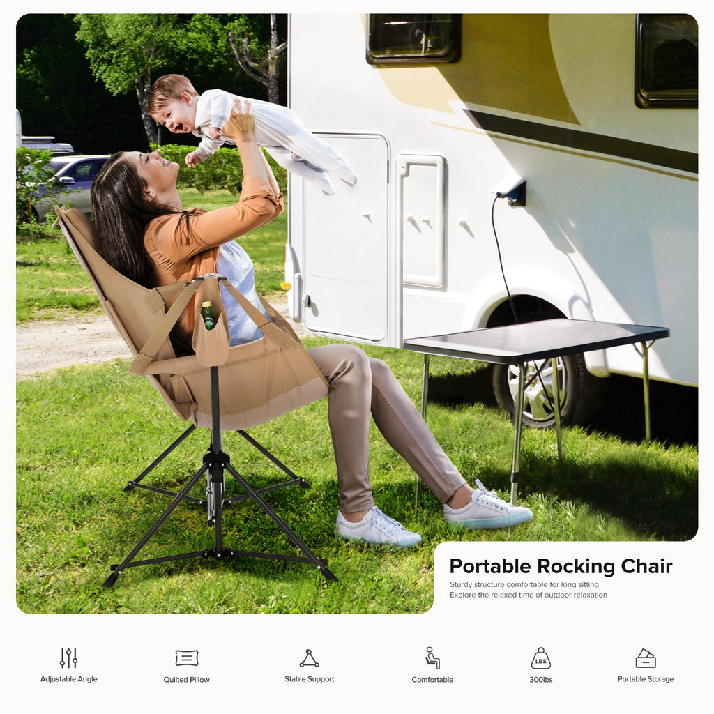 Alpha Camper Hammock Camping Chair Folding Rocking Chair