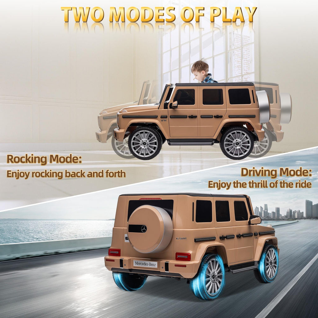 24V Ride on Car with Remote Control for Kids Mercedes Benz Ride on Car Toy for Boys and Girls 3-6 Years Old, Electric Vehicle, Bluetooth, LED Light, White