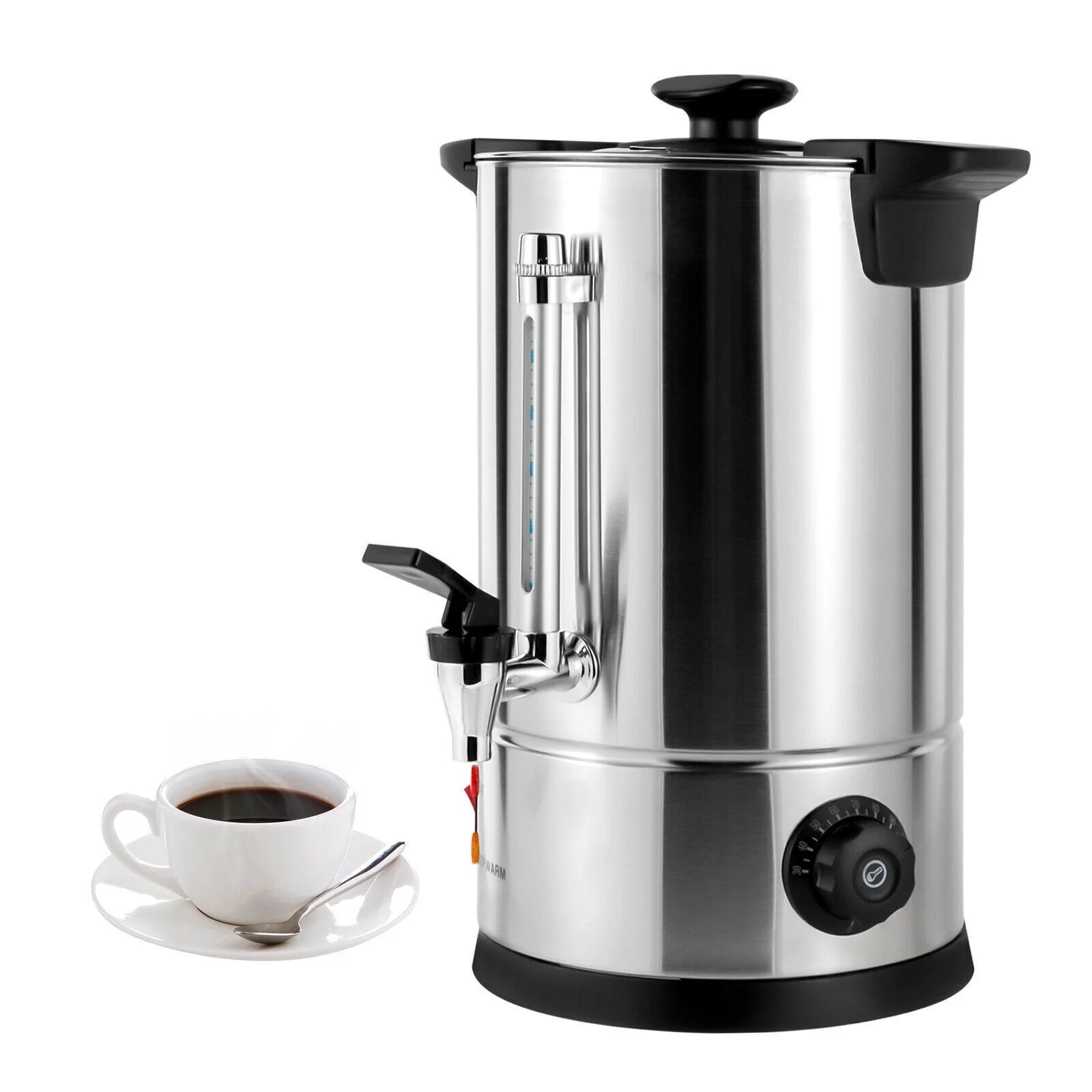 8L/2.11gal Premium Commercial Coffee Machine Large Stainless Steel Coffee Maker