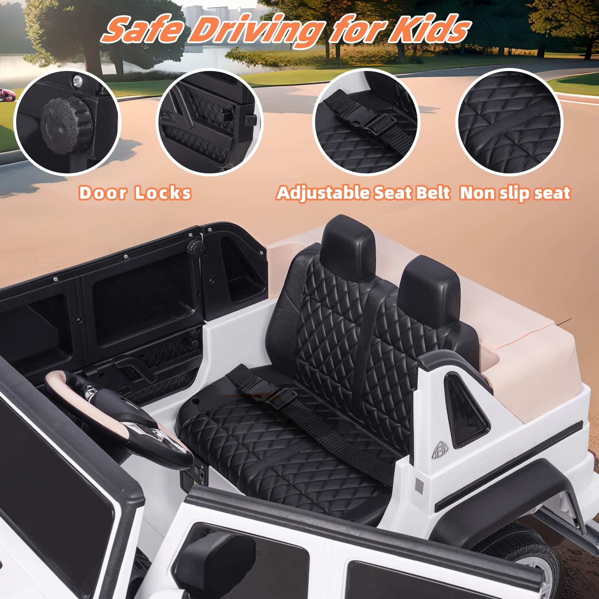 24V Ride on Car with Remote Control for Kids Mercedes Benz Ride on Car Toy for Boys and Girls 3-6 Years Old, Electric Vehicle, Bluetooth, LED Light, White