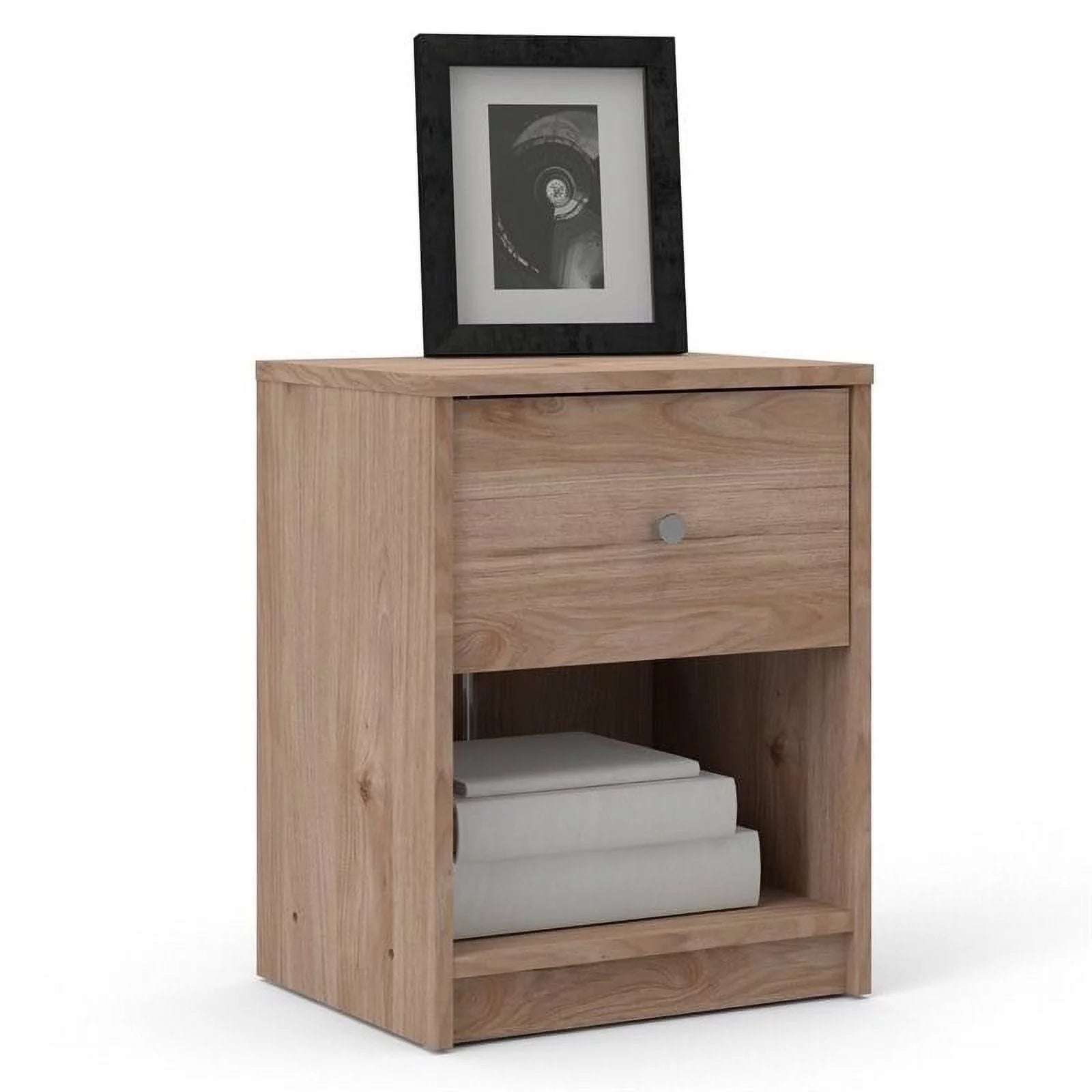 3 Piece Dresser and Nightstand Bedroom Set in Jackson Hickory