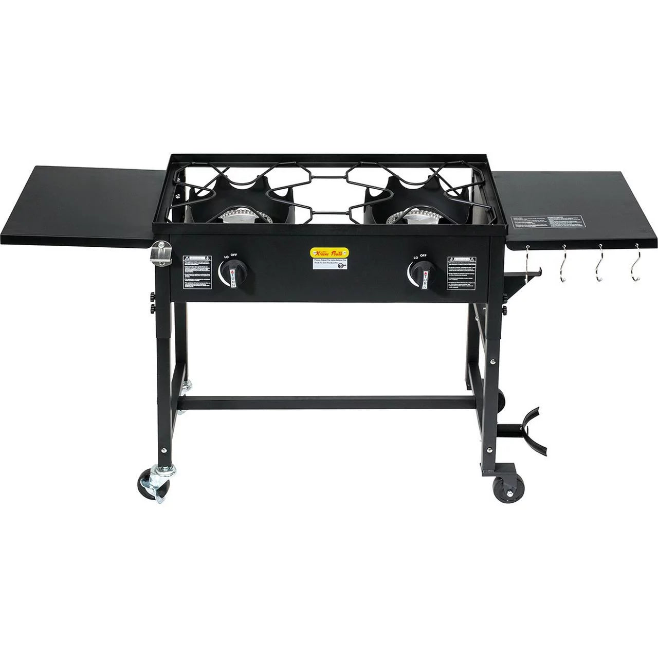 Barton W95537 2 Burner Gas Propane Cooker Outdoor Camping Picnic Stove Stand BBQ Grill 58,000 BTU