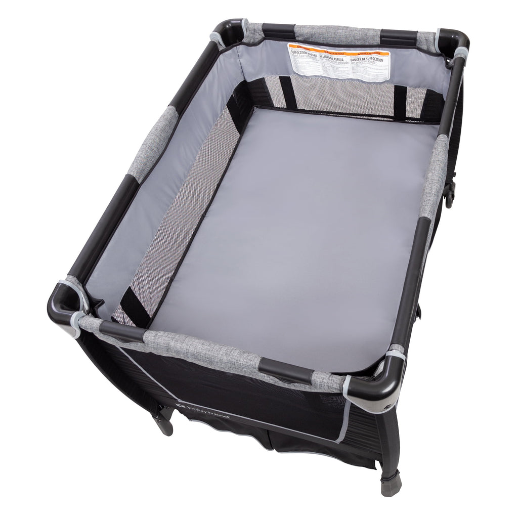 Baby Trend Simply Smart Nursery Center Playard with Bassinet and Travel Bag - Whisper Grey