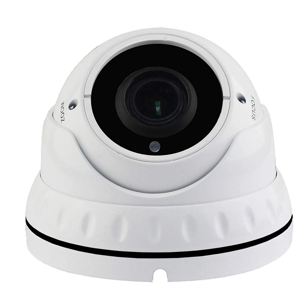 2MP 4IN1 TVI/AHD/CVI/CVBS 2.8-12MM LENS SURVEILLANCE DOME CAMERA DWDR OSD MENU INDOOR OUTDOOR FOR CCTV DVR HOME OFFICE SURVEILLANCE SECURITY (WHITE)
