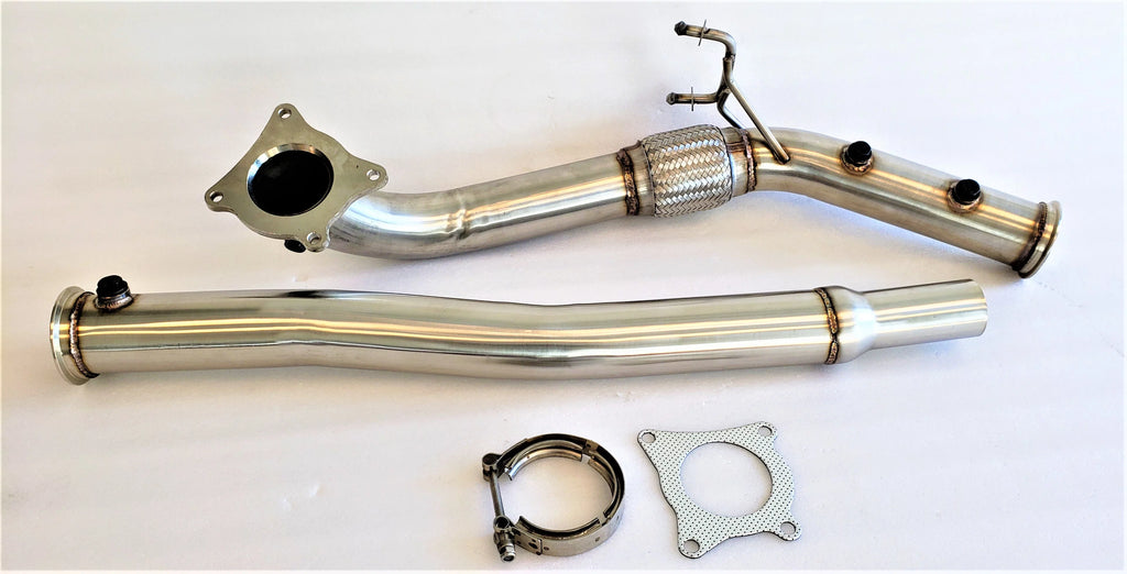 3″ Downpipe FOR Golf R MK6 S3 A3 Quattro 8P TT Quattro MK2 2.0T