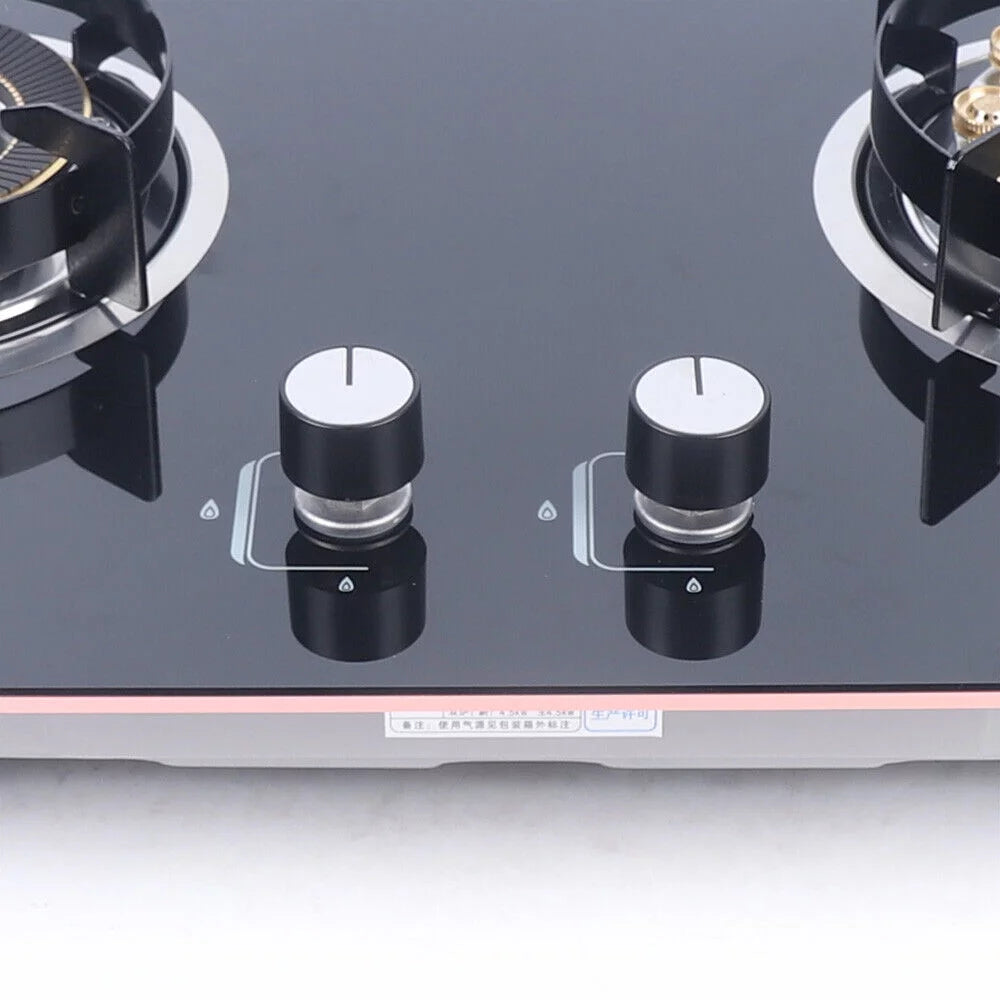 2 Burner Natural Gas Cooktop Stove Top Home Kitchen Cooker 730*410mm