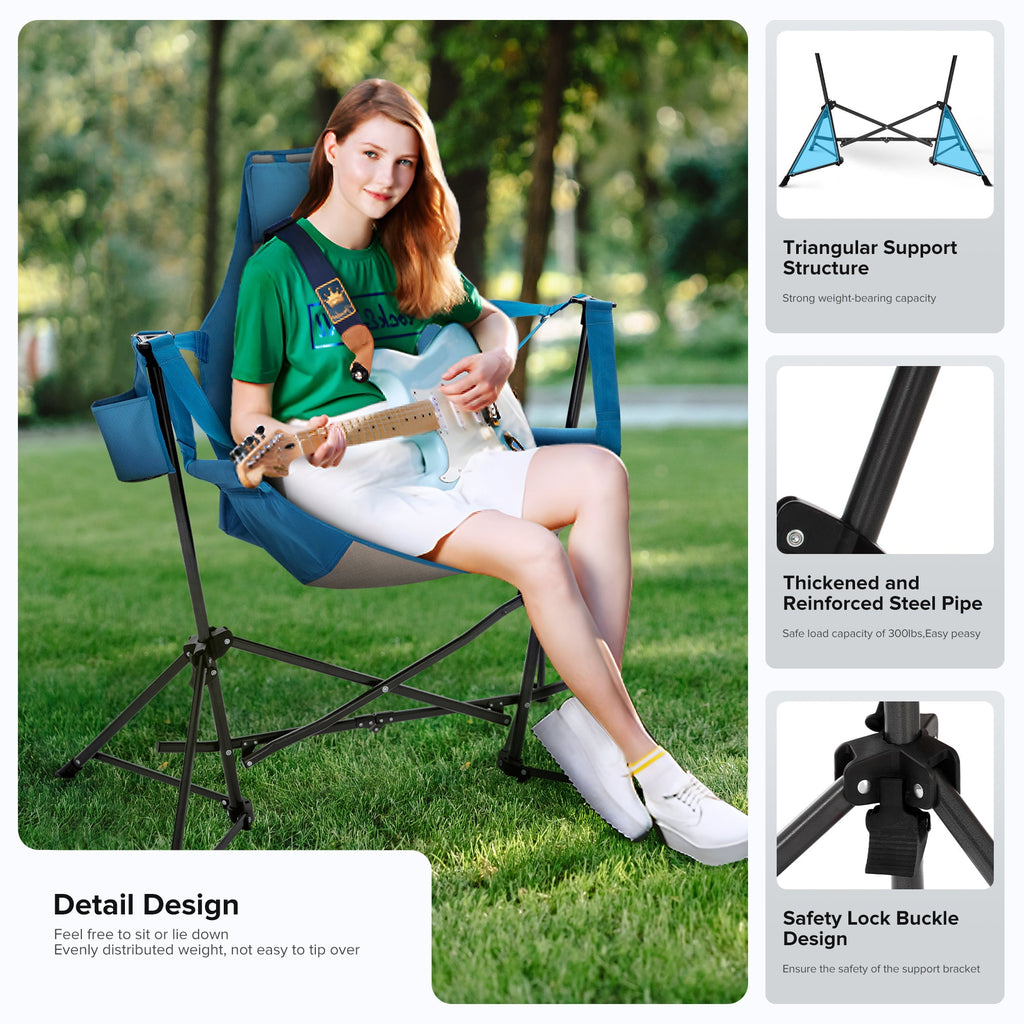 Alpha Camper Hammock Camping Chair Folding Rocking Chair