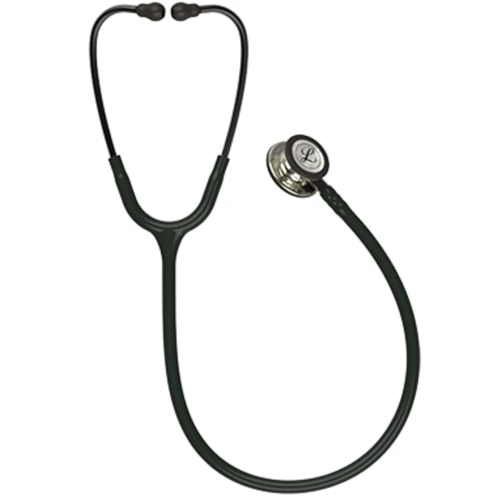 3M Littmann Classic III Stethoscope, Smoke-Finish, Black Tube, 27 inch, 5811