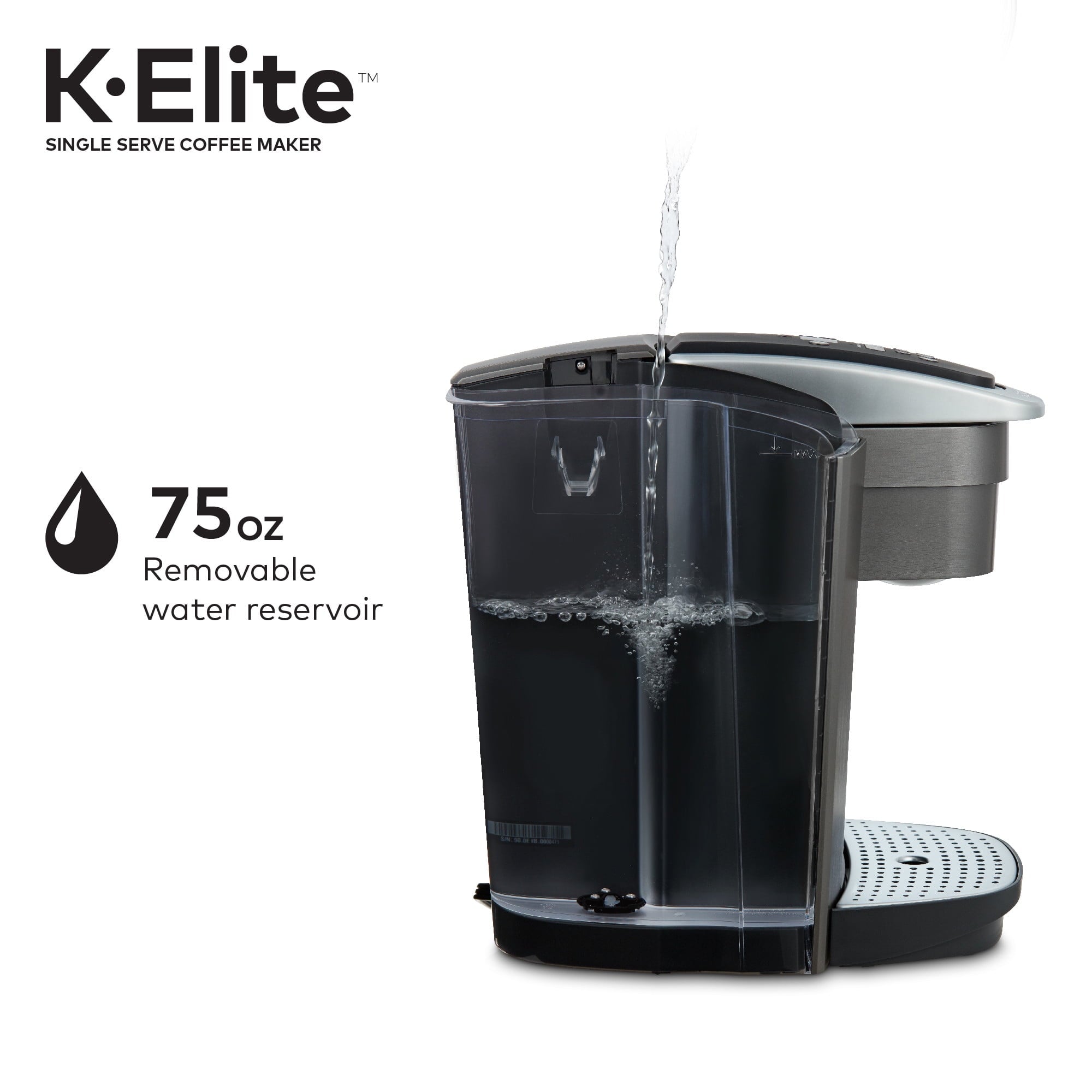 Keurig K-Elite, Single Serve K-Cup Pod Coffee Maker, Brushed Gold