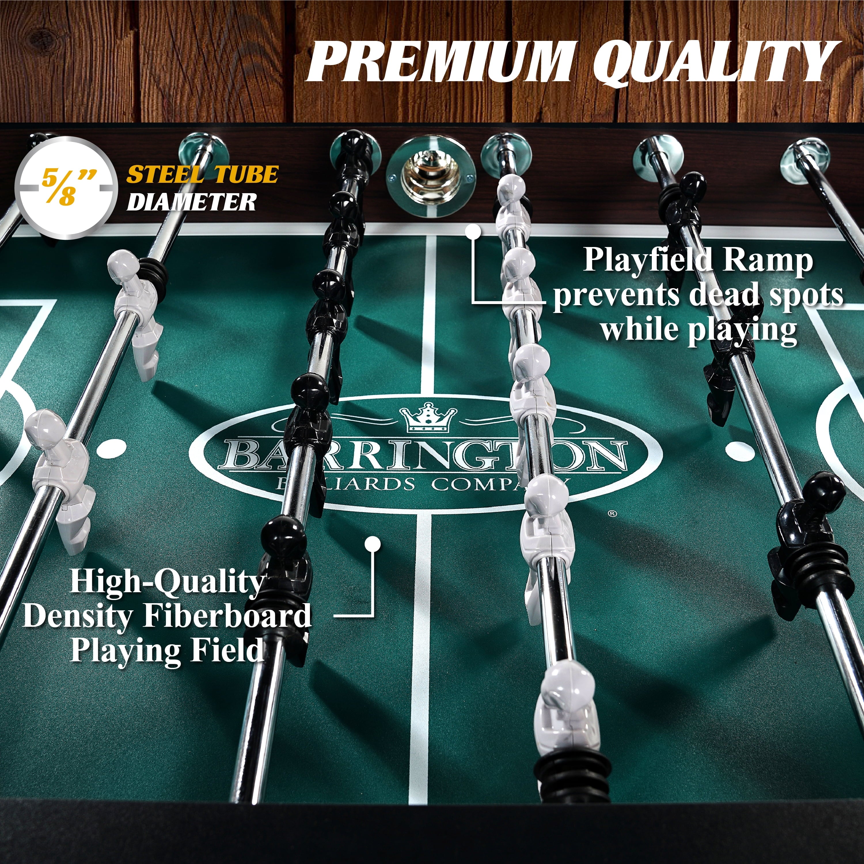 Barrington 56 inch Premium Furniture Foosball Soccer Table