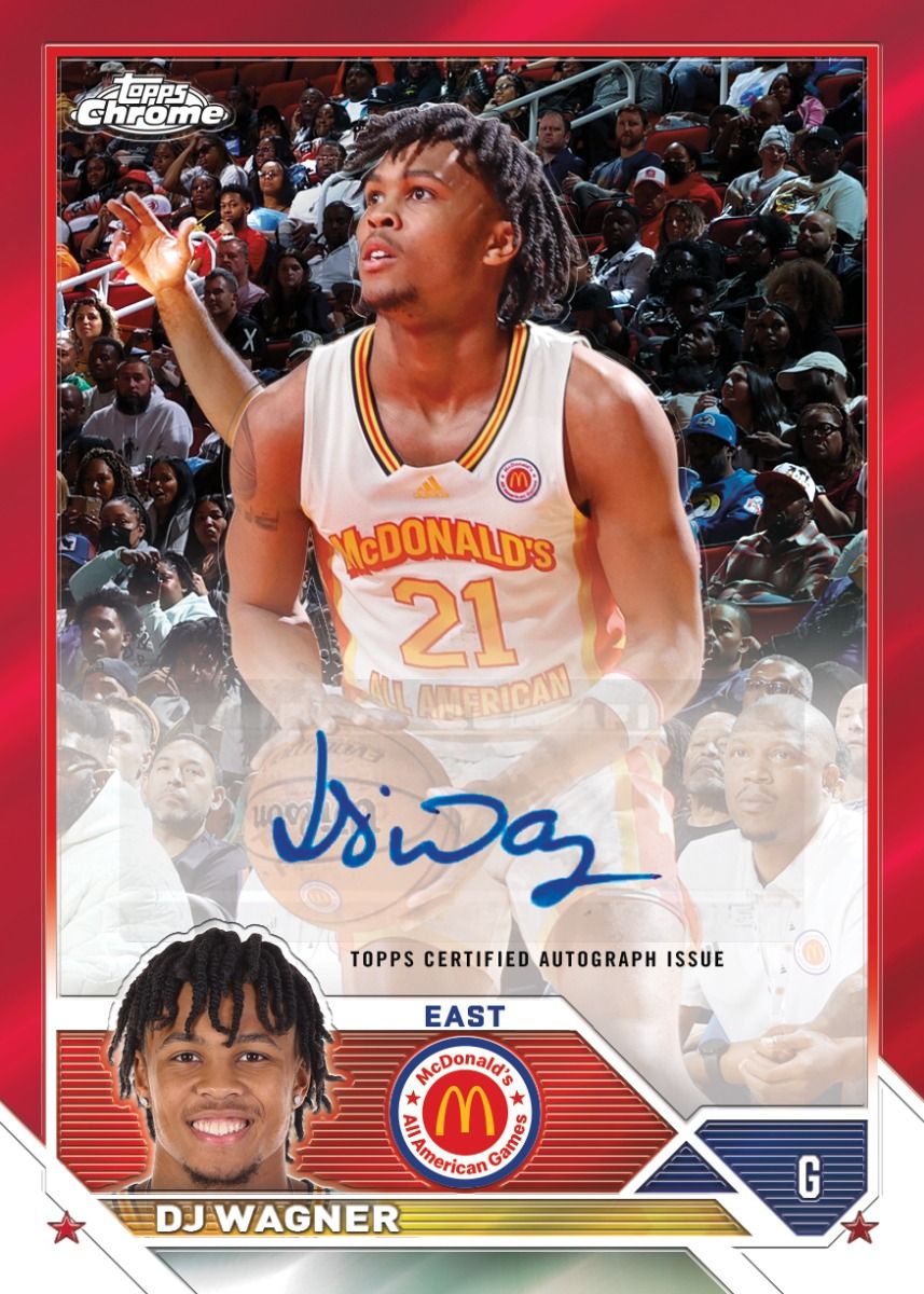 23 Topps Chrome Trading Cards McDonald's All American Blaster Box